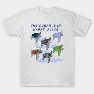 Turtles, Sea Turtles, California, Happy Place, Ocean Life T-Shirt